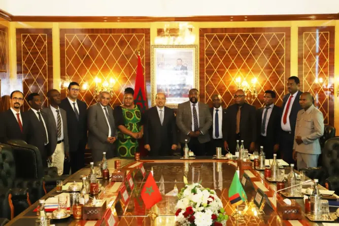 ميارة يستقبل وفدا عن الجمعية الوطنية لجمهورية زامبيا