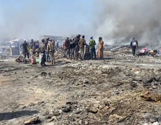 بعد الحريق.. تجار “لافيراي إنزكان” يحصون خسائرهم