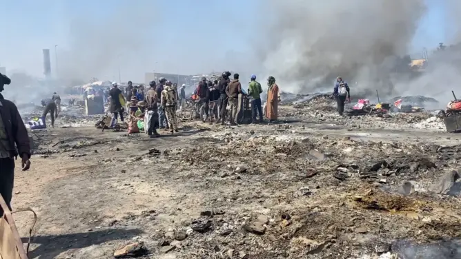 بعد الحريق.. تجار “لافيراي إنزكان” يحصون خسائرهم