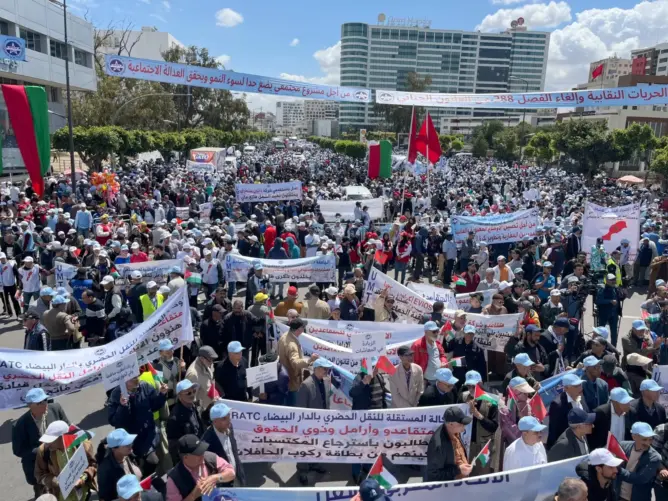 أغلبها حول التعليم والأسعار وفلسطين.. 11 ألف تظاهرة بالمغرب في 2023