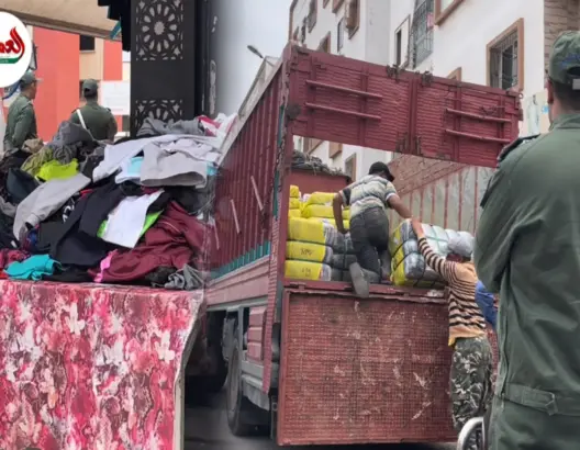 الحجز على أطنان من الملابس المستعملة “البال” غير مرخصة من طرف الجمارك بالجديدة