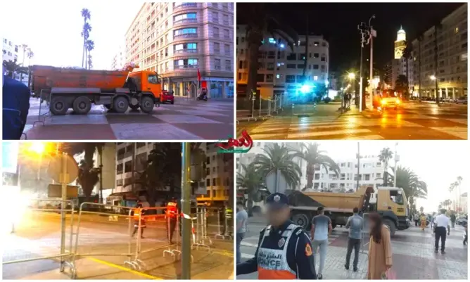 حادث انهيار عمارة بوركون.. السلطات تخلي المباني المجاورة من السكان (صور)