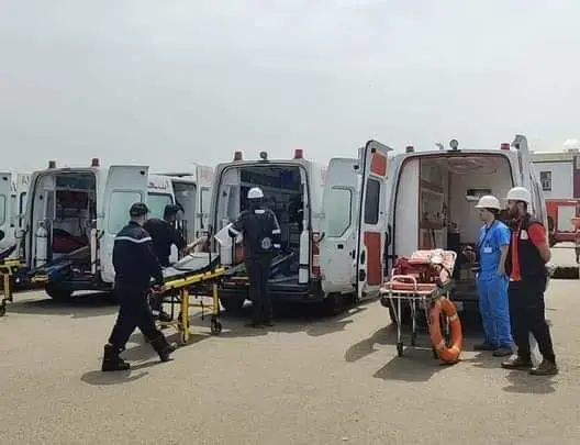 البحث عن المفقودين في حادثة السفينة