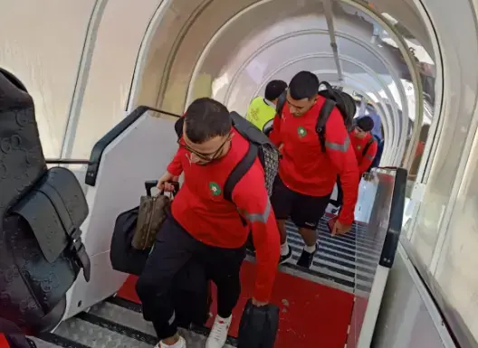 المنتخب الوطني يصل مطار المسيرة بأكادير