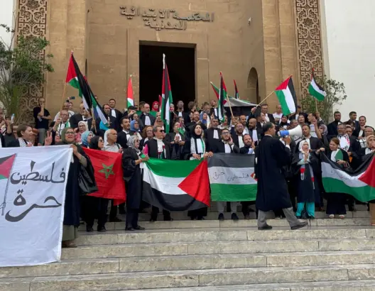 محامون بالبيضاء ينددون بالعدوان الإسرائيلي ضد غزة ويناشدون وقف القصف (فيديو)