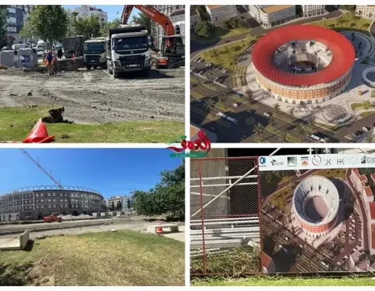 سلطات طنجة تجهز على منطقة خضراء من أجل تهيئة ساحة الثيران (صور)