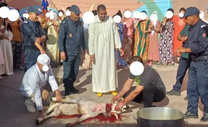 موظفو ونزلاء سجن بني ملال يحتفلون بعيد الأضحى المبارك