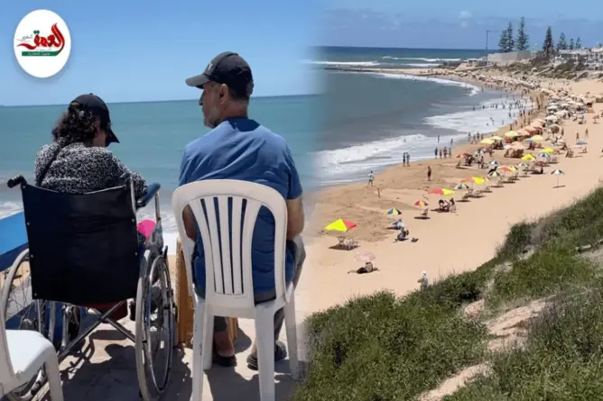 شاطئ سيدي بوزيد بالجديدة ممنوع على ذوي الإعاقة