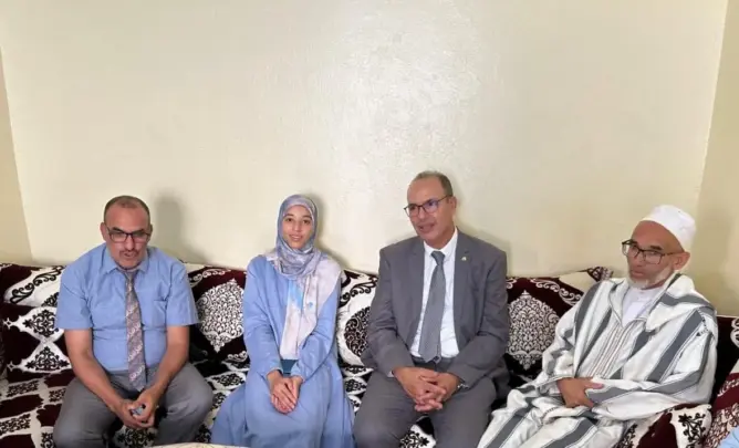 نور الهدى الخياري تحصل على أعلى معدل بكالوريا بجهة درعة تافيلالت