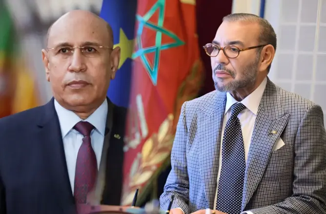 الملك يهنئ الغزاوني بعد إعادة انتخابه رئيسا لموريتانيا