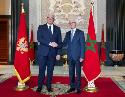 الطالبي يستقبل نظيره المونتينغرو ويطلعه على الأوراش الكبرى للمملكة