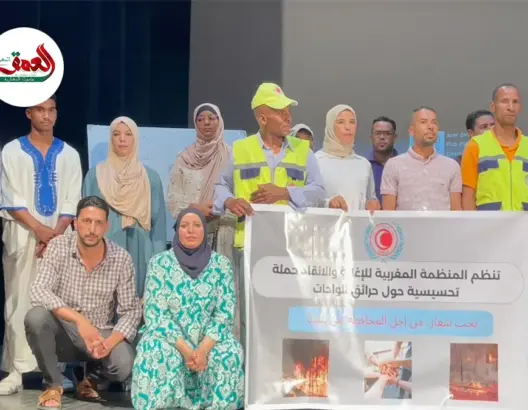 حملة تتصدى لحرائق الواحات بقلعة مكونة