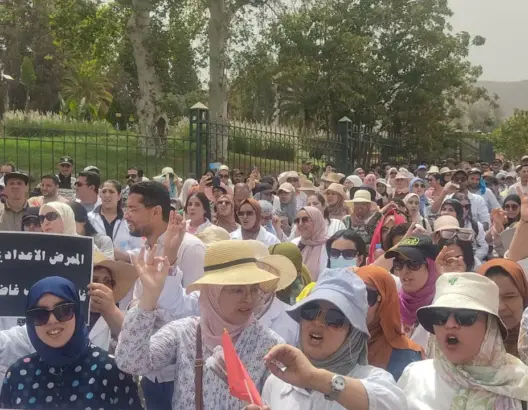 تنسيق نقابي يحتج ببني ملال ضد “قمع” مهنيي الصحة