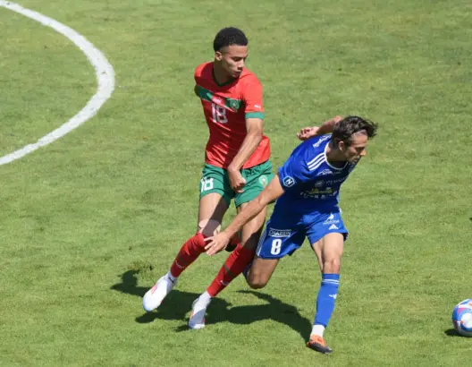 استعدادا للأولمبياد.. المنتخب المغربي يفوز وديا على فريق فيلفرانش بوجولي الفرنسي