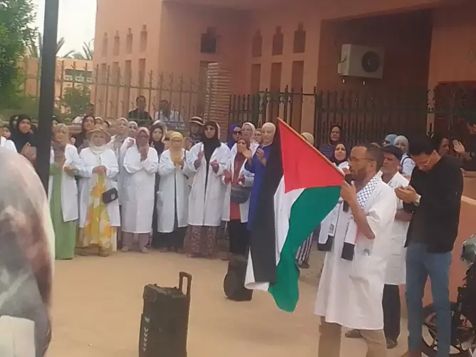 الشغيلة الصحية بورزازات تحتح ضد “قمع” مسيرة الرباط وتطالب الحكومة بتنفيذ الاتفاقات