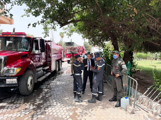 حريق بمستشفى مراكش
