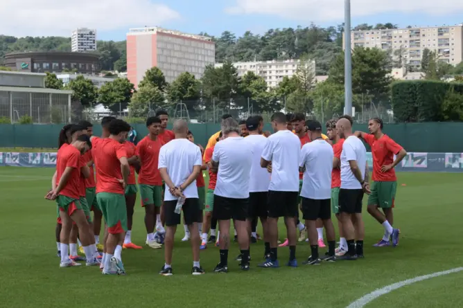 المنتخب الوطني يُنهي استعداداته لمواجهة أوكرانيا