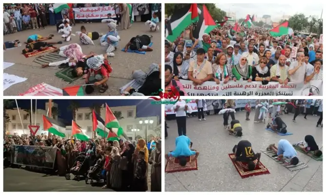 “مجزرة الفجر” تخرج مظاهرات غاضبة بمدن مغربية ومطالب بإغلاق المكتب الإسرائيلي بالرباط