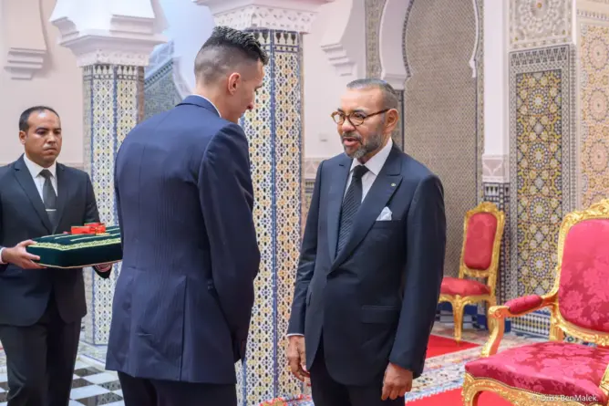 سفيان البقالي: الوسام الملكي سيزيدني قوة وفخرا لتمثيل المغرب أحسن تمثيل