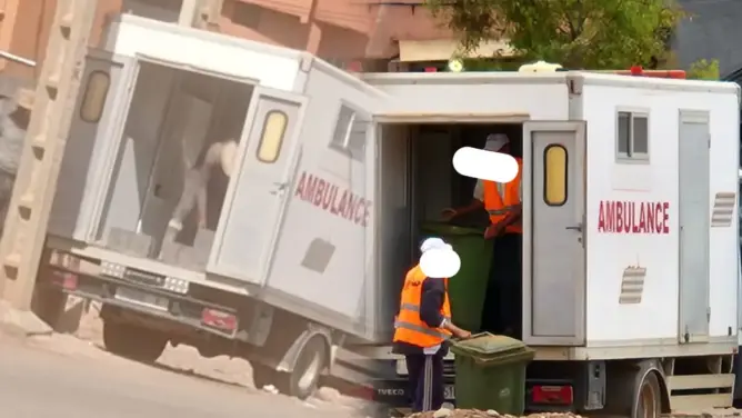 تجمع النفايات وتنقل مواد البناء.. سيارة إسعاف تثير الجدل بأزيلال