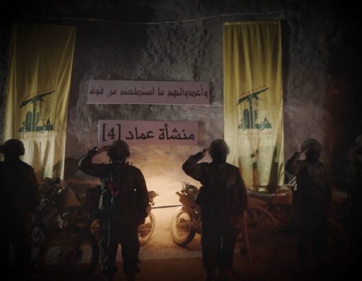 حزب الله ينشر فيديو لأنفاق ضخمة مجهزة لإطلاق الصواريخ
