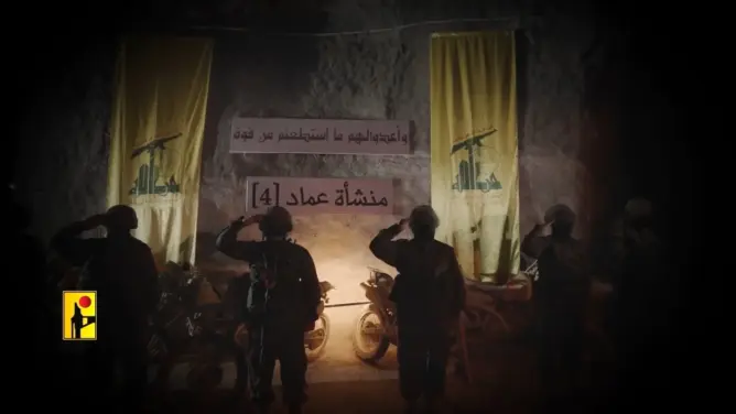 حزب الله ينشر فيديو لأنفاق ضخمة مجهزة لإطلاق الصواريخ