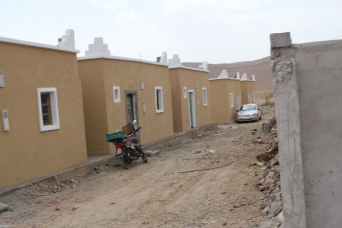 تجزئة سكنية نموذجية للمتضررين من الزلزال في ورزازات