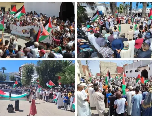 المغاربة يواصلون التظاهر تنديدا بمجازر غزة.. أزيد من 100 مظاهرة اليوم الجمعة (صور)