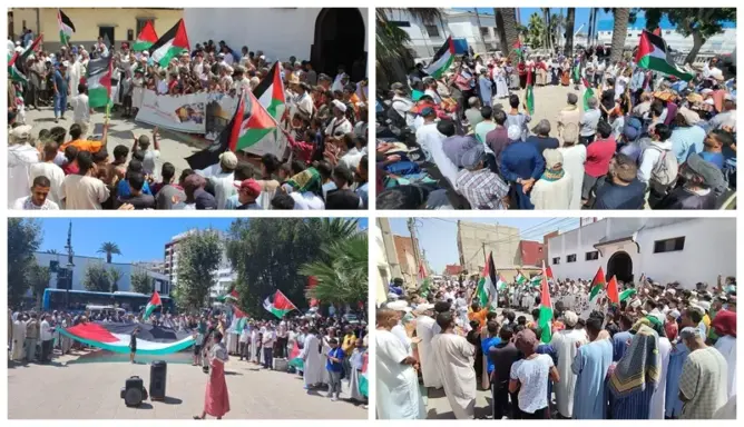 المغاربة يواصلون التظاهر تنديدا بمجازر غزة.. أزيد من 100 مظاهرة اليوم الجمعة (صور)
