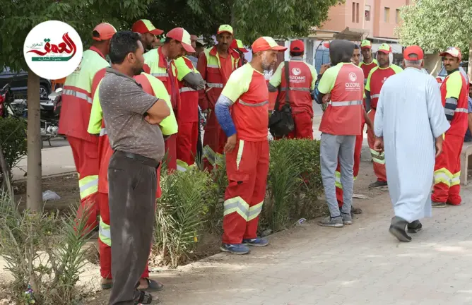 اضراب عمال النظافة بتامنصورت بمراكش.. والقمامة تخنق شوارع المدينة