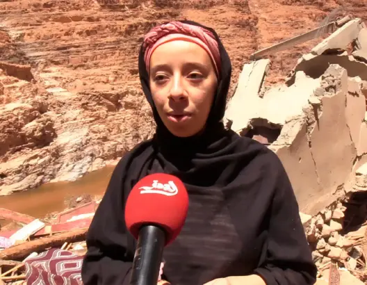 السيول تمسح مدرسة من الوجود بطاطا