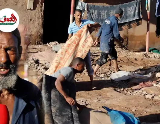 الفيضانات تخلف دمارا كبيرا ببي صبيح بزاكورة
