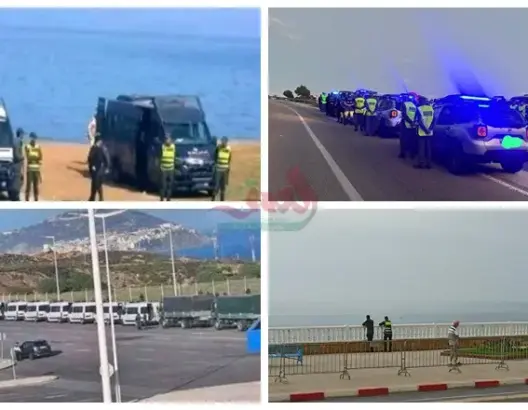 دعوات اقتحام سبتة في 15 شتنبر.. المغرب يرسل تعزيزات أمنية كبيرة وتسييج كامل للمعبر (صور)