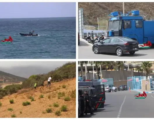 المئات يواصلون التوافد لمعبر سبتة مشيًا على الأقدام.. والمغرب يدفع بتعزيزات أمنية جديدة (فيديوهات وصور)