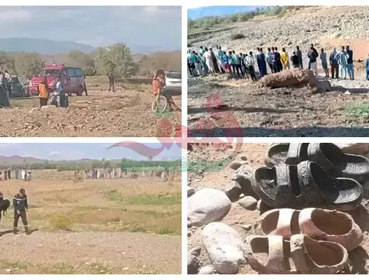 تدرسان بالسادس ابتدائي.. انتشال جثتي طفلتين من واد تودغى بتنغير (صور)