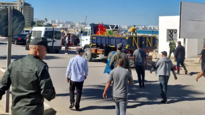 سلطات طنجة تشن حملة لتحرير الملك العمومي بمغوغة