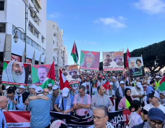 انطلاق مسيرة حاشدة بالرباط دعما لغزة في الذكرى الأولى لطوفان الأقصى (صور)