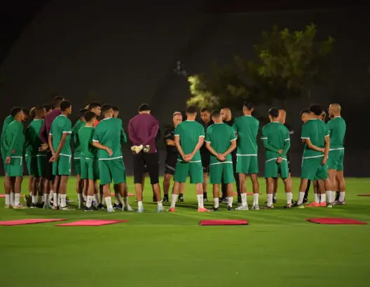 المنتخب الوطني يجري أول حصة تدريبية استعدادا لمباراتي إفريقيا الوسطى