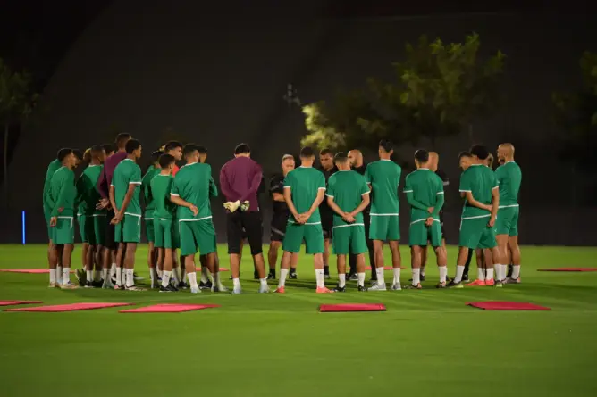 المنتخب الوطني يجري أول حصة تدريبية استعدادا لمباراتي إفريقيا الوسطى