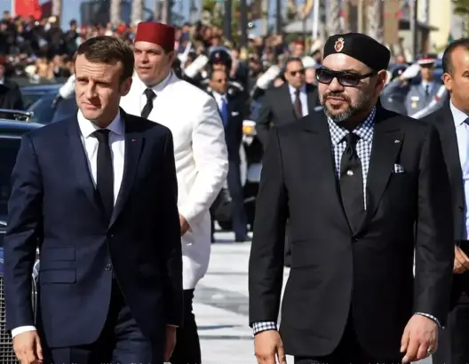 ملك المغرب ورئيس فرنسا
