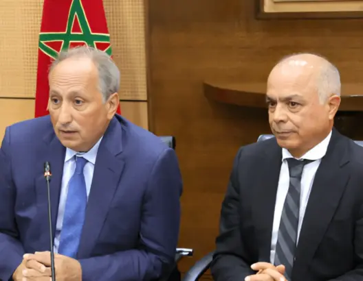 الوزير الجديد للتربية الوطنية والتعليم الأولي والرياضة، محمد سعد برادة أثناء تسلمه السلطة من سلفه شكيب بنموسى