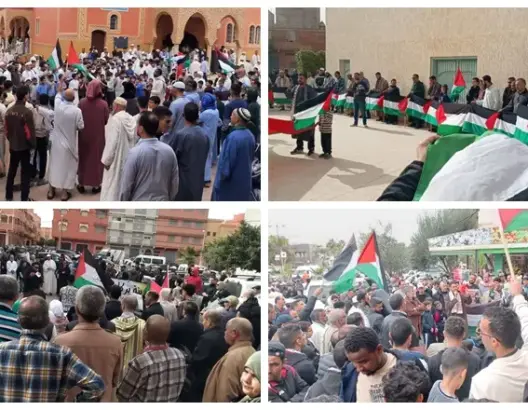 أزيد من 114 مظاهرة بالمغرب دعما لغزة ولبنان.. والمحتجون يرفضون “استقبال سفن أسلحة الاحتلال”