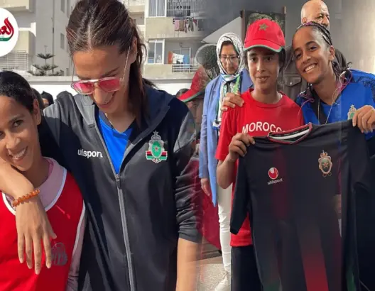 لاعبات الجيش الملكي يزرن دار الطالبة بالجديدة