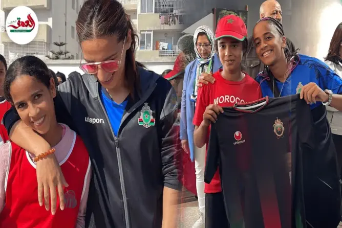 لاعبات الجيش الملكي يزرن دار الطالبة بالجديدة