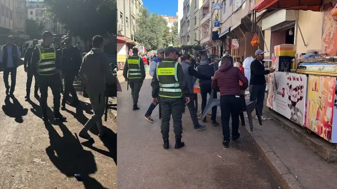 سلطات طنجة تحرر الشوارع من الباعة المتجولين وتحجز عربات مجرورة