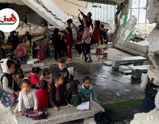 ببطون جائعة.. أطفال فلسطين يطلبون العلم وسط الدمار