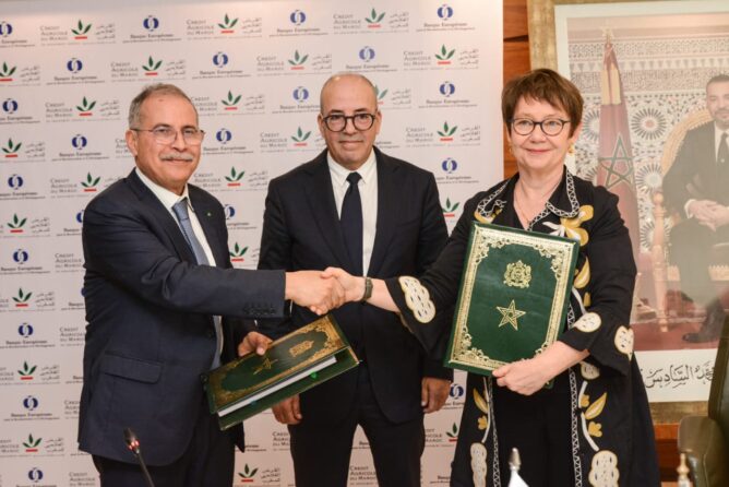 وقع البنك الأوروبي لإعادة الإعمار والتنمية اتفاقية قرض بقيمة 50 مليون يورو مع القرض الفلاحي للمغرب، وهي خطوة تروم إلى تمويل مشاريع هذه الشركات، خاصة تلك الواقعة في المناطق المتضررة.