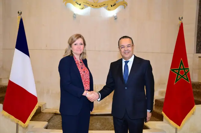 نائب رئيس مجلس المستشارين يجري مباحثات مع رئيسة الجمعية الوطنية الفرنسية