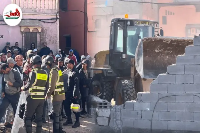 سلطات الجديدة تهدم مساكن بدوار “الغضبان” بمولاي عبد الله