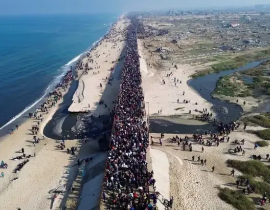 حكومة غزة تعلن عودة 300 ألف نازح لشمال القطاع.. وشركات أمن أمريكية ومصرية تفتش سيارات العائدين
